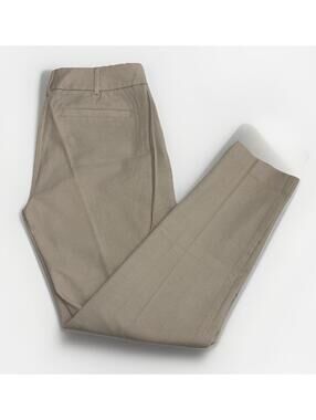 NWT Womens New York & Company Slim Ankle Stretch Tan & White Dress Pants Size 8